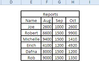 Excel File Format